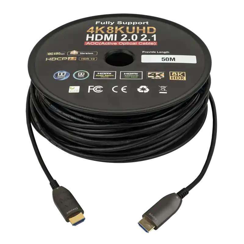 DAP HDMI 2.1 AOC 8K-Glasfaserkabel 50 m - Vergoldet Sofort Bestellen