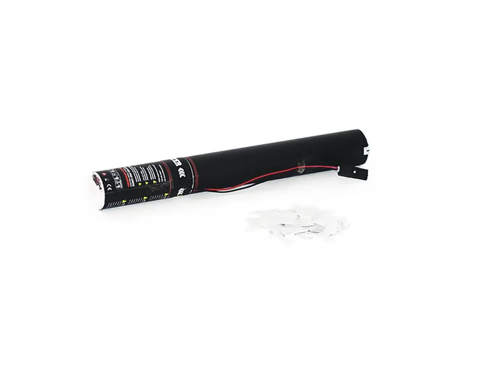 TCM FX Konfetti-Ladung elektrisch 50cm, weiß Begrenztes Angebot