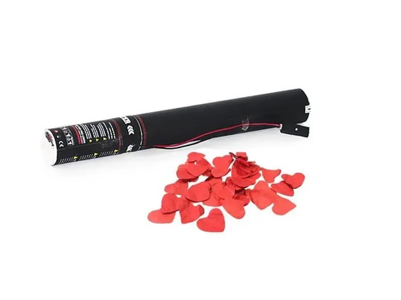 TCM FX Konfetti-Ladung elektrisch 50cm, rote Herzen Solange Der Vorrat Reicht