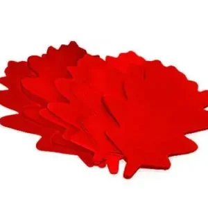TCM FX Slowfall Konfetti Eichenblätter 120x120mm, rot, 1kg Echt