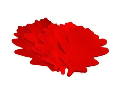 TCM FX Slowfall Konfetti Eichenblätter 120x120mm, rot, 1kg Echt